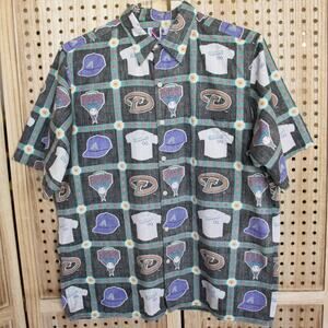 Vintage Reyn Spooner Arizona Diamondbacks Hawaiian Shirt MLB Genuine SIZE M